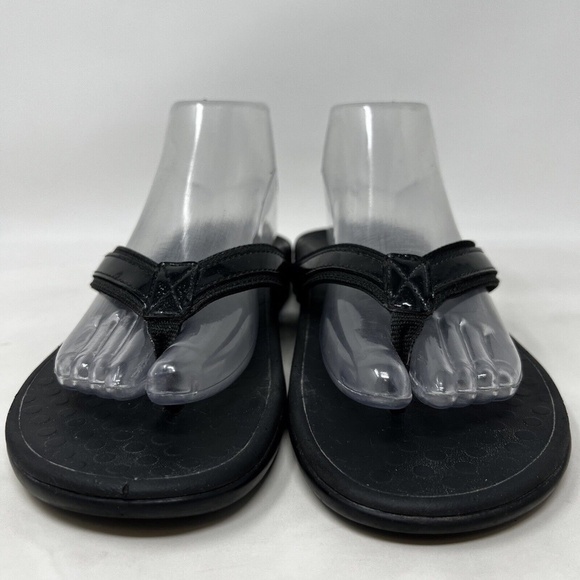 Vionic Tide II Womens size 9 Black Toe Post Sandal flip flops - Picture 3 of 11